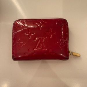 Authentic Red Louis Vuitton Wallet